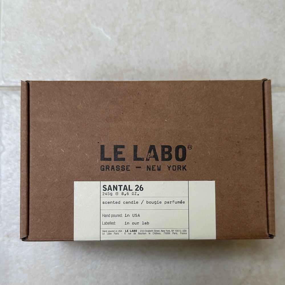 Le Labo Santal 26 Brown Box